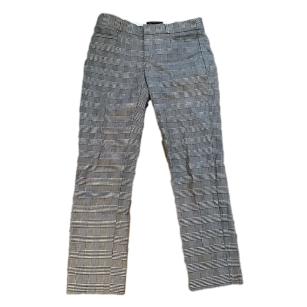 Banana Republic Sloan Black White Novelty Pant Sz 4